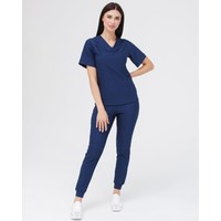 Изображение  Women's medical suit Arizona blue s. 52, "WHITE ROBE" 468-322-924, Size: 52, Color: blue