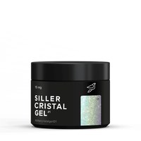 Зображення  Гель з блискітками Siller Cristal №01, 15 мл, Об'єм (мл, г): 15, Цвет №: 01