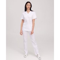 Изображение  Women's medical suit Topaz white s. 44, "WHITE ROBE" 137-324-705, Size: 44, Color: white