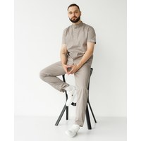 Изображение  Men's medical suit Boston Mocha s. 46, "WHITE ROBE" 129-421-679, Size: 46, Color: mocha