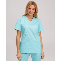 Изображение  Women's medical shirt Topaz mint s. 44, "WHITE ROBE" 164-332-705, Size: 44, Color: mint