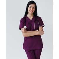 Изображение  Women's medical shirt Topaz purple s. 44, "WHITE ROBE" 164-335-705, Size: 44, Color: violet