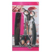 Изображение  Набор парикмахерских инструментов YRE (2 ножниц, расческа, бритва)