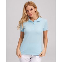 Изображение  Women's medical polo blue s. S, "WHITE ROBE" 147-333-677, Size: S, Color: blue light