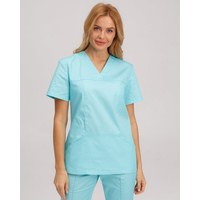 Изображение  Women's medical shirt Topaz mint s. 54, "WHITE ROBE" 164-332-705, Size: 54, Color: mint
