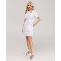 Изображение  Women's medical tunic Naomi white s. 44, "WHITE ROBE" 151-324-679, Size: 44, Color: white
