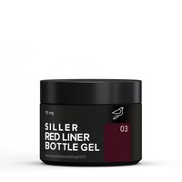 Зображення  Гель для нарощування Siller Red Liner №03, 15 мл, Об'єм (мл, г): 15, Цвет №: 03