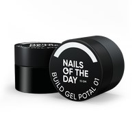 Изображение  Nails of the Day Build gel Potal 01 - молочный строительный гель с талью для ногтей, 15 мл, Объем (мл, г): 15, Цвет №: 01