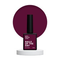 Изображение  Nails of the Day Let's special Jolie - marsala gel nail polish in one coat, 10 ml, Volume (ml, g): 10, Color No.: Jolie