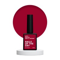 Изображение  Nails of the Day Let's special Pretty Woman - raspberry gel nail polish in one coat, 10 ml