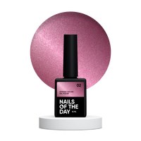 Изображение  Nails of the Day Vitrage cat eye 02 - stained red gel polish with a cat's eye, 10 ml, Volume (ml, g): 10, Color No.: 2