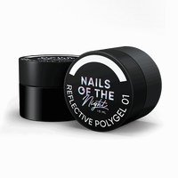 Изображение  Nails Of The Night Reflective Polygel 01 - milky liquid reflective polygel of a new formula for nails, 15 ml, Volume (ml, g): 15, Color No.: 1