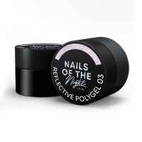 Изображение  Nails Of The Night Reflective Polygel 03 - peach liquid reflective polygel of a new formula for nails, 15 ml, Volume (ml, g): 15, Color No.: 3