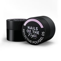Изображение  Nails Of The Night Reflective Polygel 05 - pink liquid reflective polygel of the new formula for nails, 15 ml, Volume (ml, g): 15, Color No.: 5