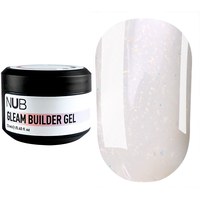 Изображение  Биллдер-гель для моделирования ногтей с хлопьями юкки NUB Gleam Builder Gel №05, 12мл, Объем (мл, г): 12, Цвет №: 05