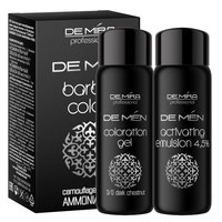 Изображение  Camouflage system for hair and beard DeMira "DeMen" BARBER COLOR AMMONIA FREE, 3/0