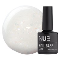 Изображение  Rubber base with foil NUB Foil Base Coat №01, 8 ml, Volume (ml, g): 8, Color No.: 1