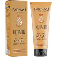 Изображение  Repairing hair mask Farmasi "Keratin therapy", 200 ml