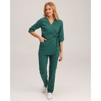 Изображение  Medical suit women's Shanghai green p. 54, "WHITE COAT" 139-350-704, Size: 54, Color: green