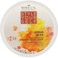 Изображение  Modeling hair wax Brelil Style Yourself Hold Aqua Wax, 100 ml