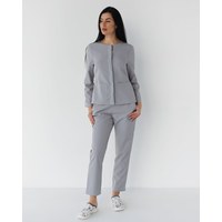 Изображение  Medical suit women's Jacqueline gray (Viscose "Elite") p. 40, "WHITE COAT" 440-328-927, Size: 40, Color: grey