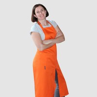 Изображение  Long apron with cut orange Nibano 2143.OR