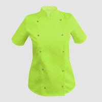 Изображение  Китель женский короткий рукав лайм р. 2XL Nibano 4100.LI.XXL, Размер: 2XL, Цвет: лайм
