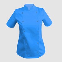 Изображение  Китель женский короткий рукав бирюза р. XL Nibano 4100.TU.XL, Размер: XL, Цвет: бирюзовый