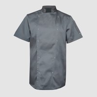 Изображение  Китель унисекс короткий рукав серый р. S Nibano 4102.GR.S, Размер: S, Цвет: серый