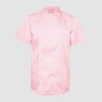 Изображение  Китель унисекс короткий рукав розовый р. XS Nibano 4102.PI.XS, Размер: XS, Цвет: розовый