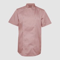 Изображение  Китель унисекс короткий рукав пудра р. XL Nibano 4102.PW.XL, Размер: XL, Цвет: пудра