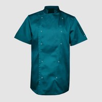 Изображение  Coat unisex short sleeve dark turquoise L Nibano 4102.TL.L, Size: L, Color: dark turquoise