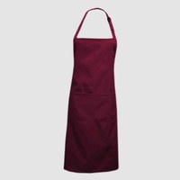 Изображение  Classic Waterproof apron with pockets burgundy Nibano 2023.BU-0