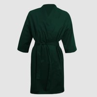 Изображение  Защитный халат-кимоно темно-зеленый водонепроницаемый р. M-L Nibano 4904., Размер: M-L, Цвет: темно-зеленый