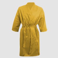 Изображение  Защитный халат-кимоно горчица водонепроницаемый р. M-L Nibano 4904.MUML, Размер: M-L, Цвет: горчица