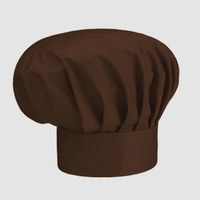 Зображення  Шапка шеф-кухаря коричнева Nibano 6600.BR-0, Колір: коричневий