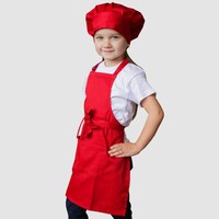 Изображение  Children's apron red 2-6 years Nibano 2083.RE-0