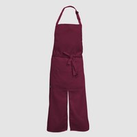 Изображение  Long apron with cut burgundy Nibano 2143.BU-0