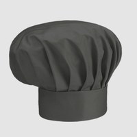 Зображення  Дитяча шапка шеф-кухаря темно-сіра Nibano 6610.DG-0, Колір: темно-сірий