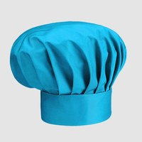Изображение  Детская шапка шеф-повара голубая Nibano 6610.TU-0, Цвет: голубой