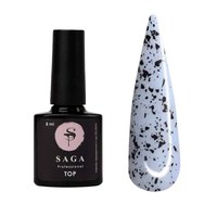 Изображение  Top without a sticky layer with flakes Saga 8 ml, No. 5