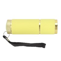 Изображение  Ультрафиолетовый фонарик для фиксации гель-лака и страз 9 LED, желтый