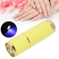 Изображение  UV flashlight for fixing gel polish and rhinestones 9 LED, yellow