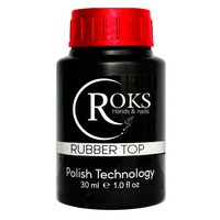 Зображення  Топ для гель-лаку Roks Rubber Top, 30 мл, Об'єм (мл, г): 30