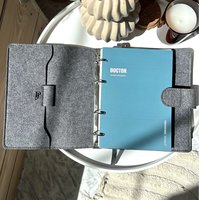 Изображение  Professional notebook in eco-felt cover "Professional Journals" for a doctor