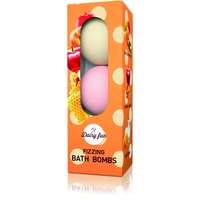 Изображение  Набор бомбочек для ванн (персик и манго, карамельное яблоко, молоко и мед) Delia Cosmetics Dairy Fun, 3x100 г