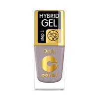 Изображение  Лак для ногтей Delia Hybrid Gel Coral №57 кофейный, 11 мл, Объем (мл, г): 11, Цвет №: 57