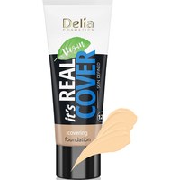 Изображение  Foundation Delia Real Cover Vanille 201, 30 ml, Volume (ml, g): 30, Color: 201