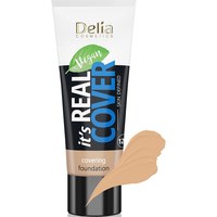 Изображение  Тональный крем Delia Real Cover Honey 206, 30 мл, Объем (мл, г): 30, Вариант: 206