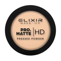 Изображение  Mattifying compact face powder Elixir Elixir Pro. Matte Pressed Powder HD 207 Light Brown, 9 g, Volume (ml, g): 9, Color No.: 207